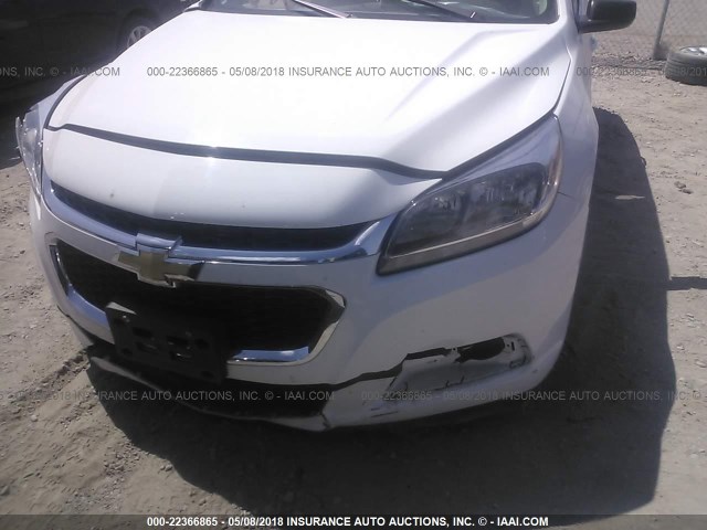 1G11B5SL7FU151477 - 2015 CHEVROLET MALIBU LS WHITE photo 6