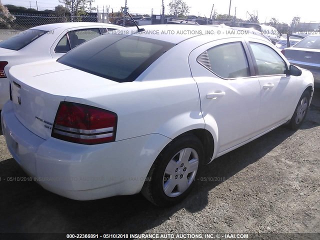 1B3CC4FBXAN173115 - 2010 DODGE AVENGER SXT WHITE photo 4