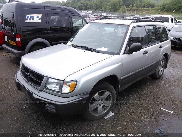 JF1SF6558YH729770 - 2000 SUBARU FORESTER S GRAY photo 2