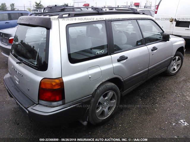 JF1SF6558YH729770 - 2000 SUBARU FORESTER S GRAY photo 4