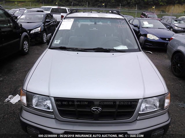 JF1SF6558YH729770 - 2000 SUBARU FORESTER S GRAY photo 6