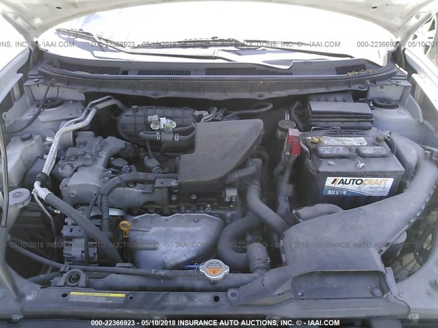 JN8AS5MT5BW166311 - 2011 NISSAN ROGUE S/SV/KROM SILVER photo 10