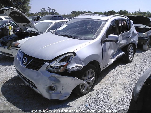 JN8AS5MT5BW166311 - 2011 NISSAN ROGUE S/SV/KROM SILVER photo 2