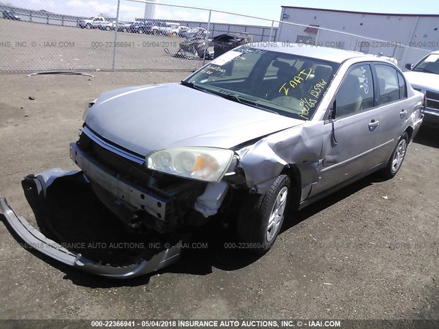 1G1ZS58F98F125961 - 2008 CHEVROLET MALIBU LS ვერცხლისფერი ფოტო 2