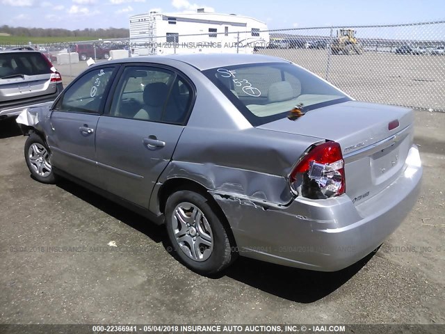 1G1ZS58F98F125961 - 2008 CHEVROLET MALIBU LS ვერცხლისფერი ფოტო 3