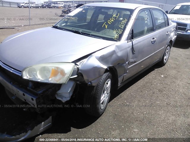 1G1ZS58F98F125961 - 2008 CHEVROLET MALIBU LS ვერცხლისფერი ფოტო 6