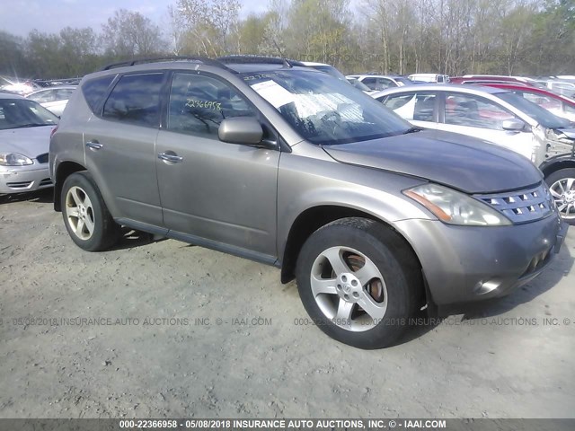 JN8AZ08WX3W237930 - 2003 NISSAN MURANO SL/SE GRAY photo 1