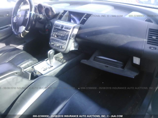 JN8AZ08WX3W237930 - 2003 NISSAN MURANO SL/SE GRAY photo 5