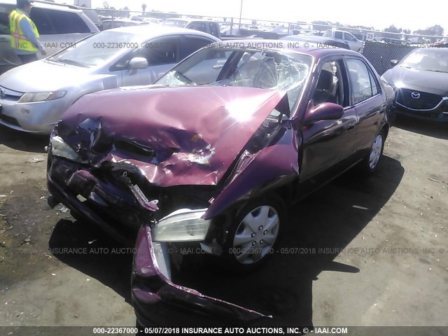 1NXBR18E4WZ023024 - 1998 TOYOTA COROLLA VE/CE/LE 勃艮第红 照片 2