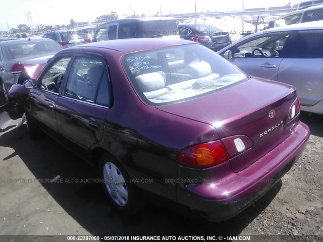 1NXBR18E4WZ023024 - 1998 TOYOTA COROLLA VE/CE/LE 勃艮第红 照片 3