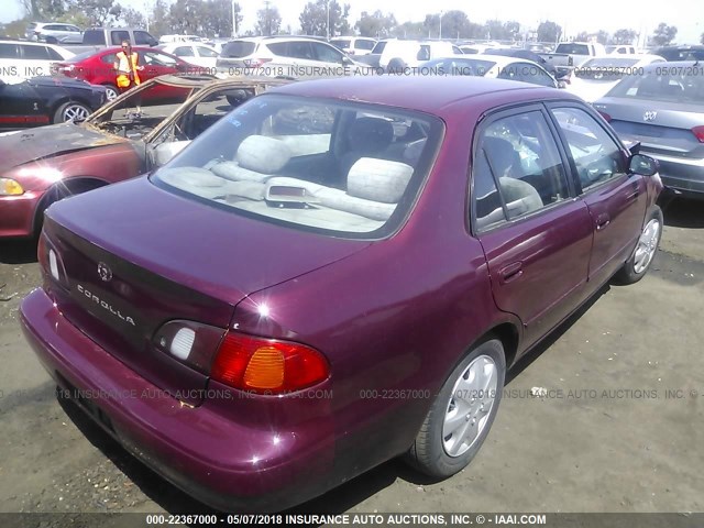 1NXBR18E4WZ023024 - 1998 TOYOTA COROLLA VE/CE/LE 勃艮第红 照片 4