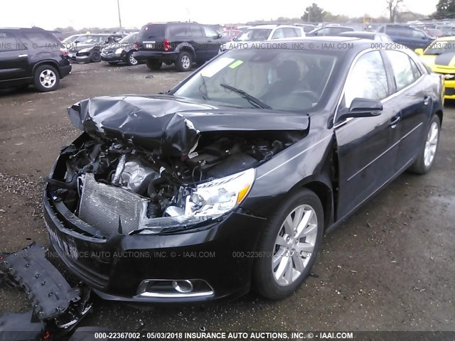 1G11E5SA2DF242177 - 2013 CHEVROLET MALIBU 2LT BLACK photo 2