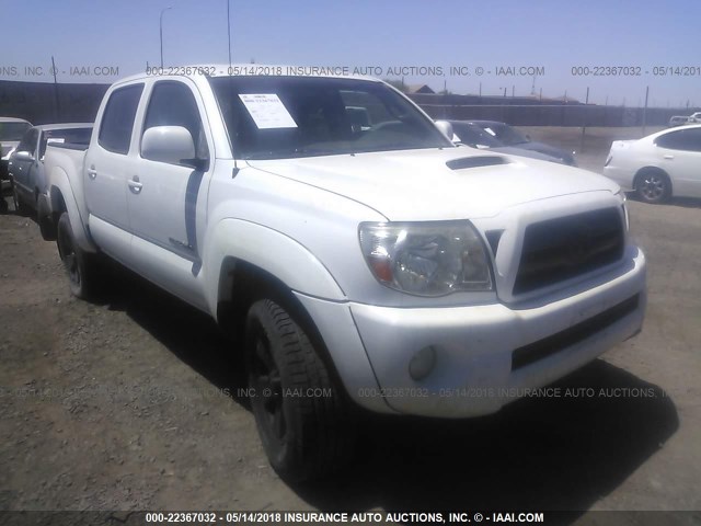 5TEJU62N37Z399842 - 2007 TOYOTA TACOMA DOUBLE CAB PRERUNNER WHITE photo 1