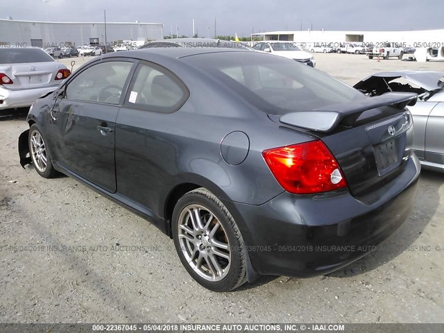 JTKDE167670163137 - 2007 TOYOTA SCION TC 灰色 照片 3