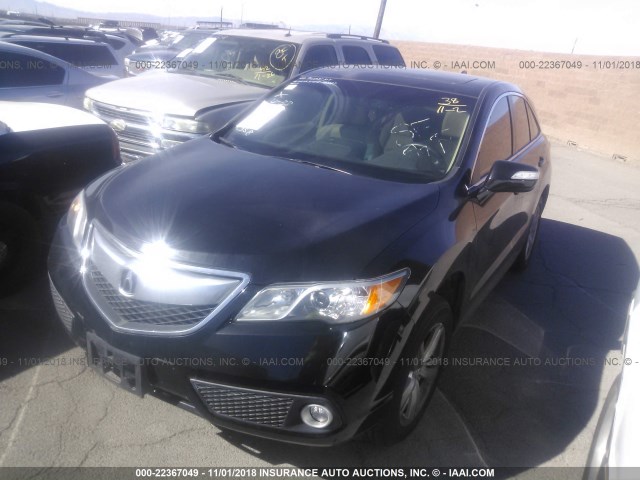 5J8TB3H56EL010841 - 2014 ACURA RDX TECHNOLOGY BLACK photo 2