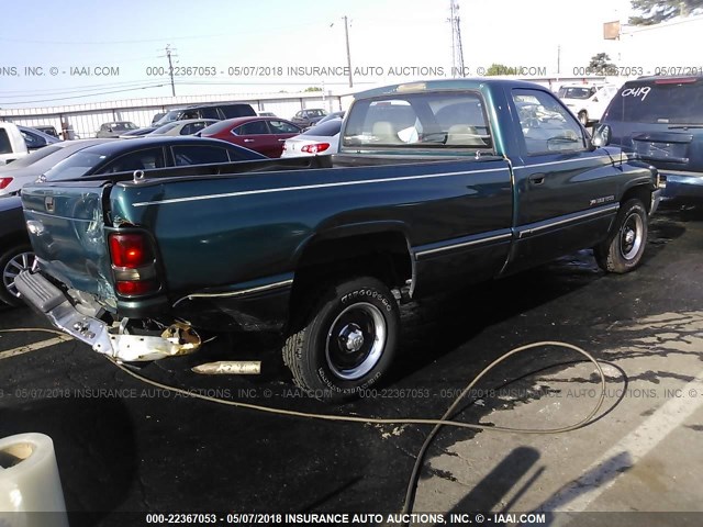 1B7HC16Y9SS279159 - 1995 DODGE RAM 1500 GREEN photo 4