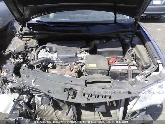 4T4BF1FKXCR177434 - 2012 TOYOTA CAMRY SE/LE/XLE GRAY photo 10