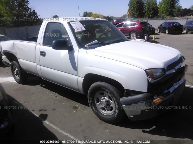 1GCEC14X14Z299476 - 2004 CHEVROLET SILVERADO C1500 WHITE photo 1