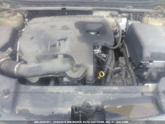 1G1ZB5E07CF218793 - 2012 CHEVROLET MALIBU LS GOLD photo 10