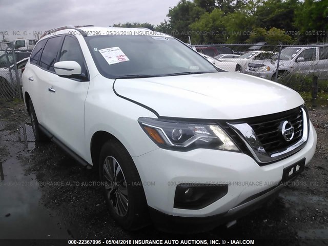5N1DR2MN3JC610091 - 2018 NISSAN PATHFINDER S/SV/SL/PLATINUM 白色 照片 1