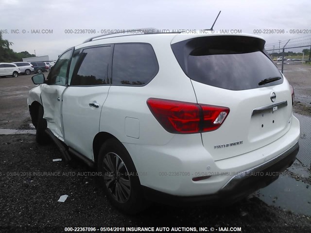 5N1DR2MN3JC610091 - 2018 NISSAN PATHFINDER S/SV/SL/PLATINUM 白色 照片 3