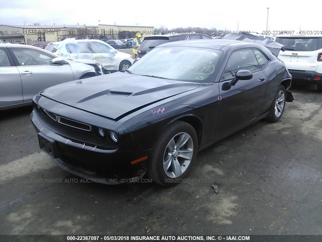 2C3CDZAG1GH283374 - 2016 DODGE CHALLENGER SXT BLACK photo 2