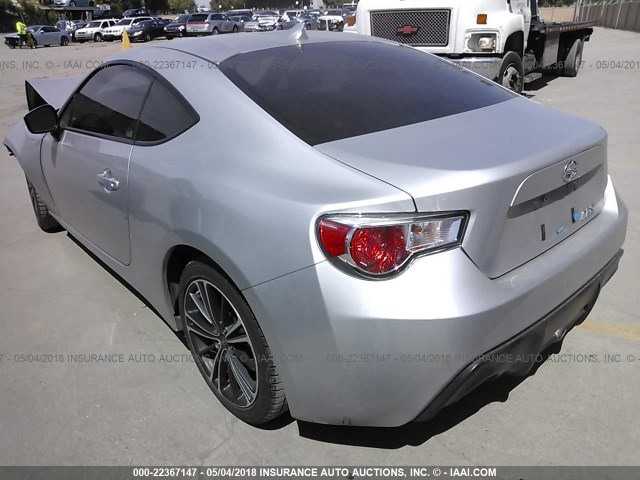 JF1ZNAA11D1705529 - 2013 TOYOTA SCION FR-S SILVER photo 3