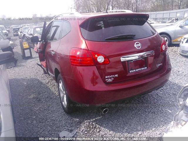 JN8AS5MV0BW267371 - 2011 NISSAN ROGUE S/SV/KROM BURGUNDY photo 3