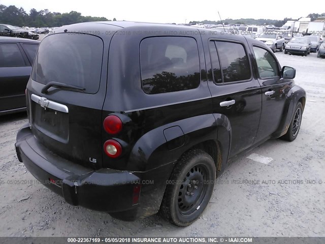3GNDA13D16S676890 - 2006 CHEVROLET HHR LS BLACK photo 4