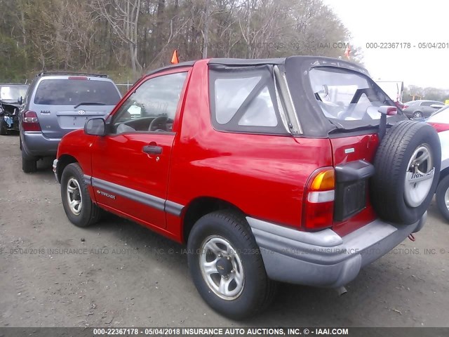 2CNBJ18C2Y6919815 - 2000 CHEVROLET TRACKER RED photo 3