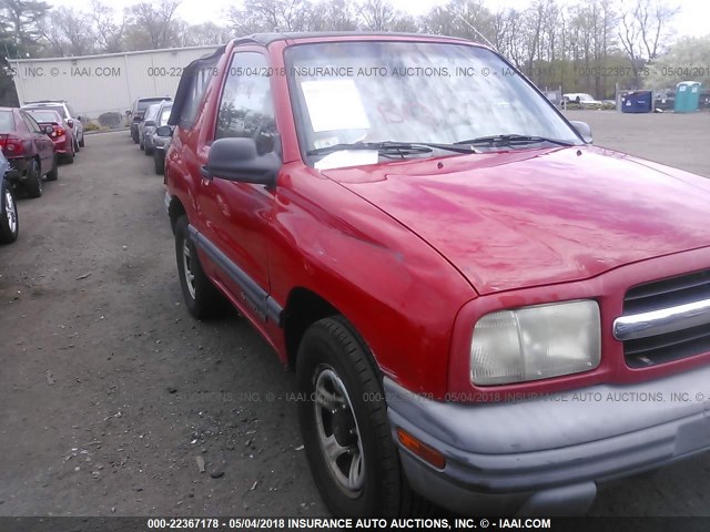 2CNBJ18C2Y6919815 - 2000 CHEVROLET TRACKER RED photo 6