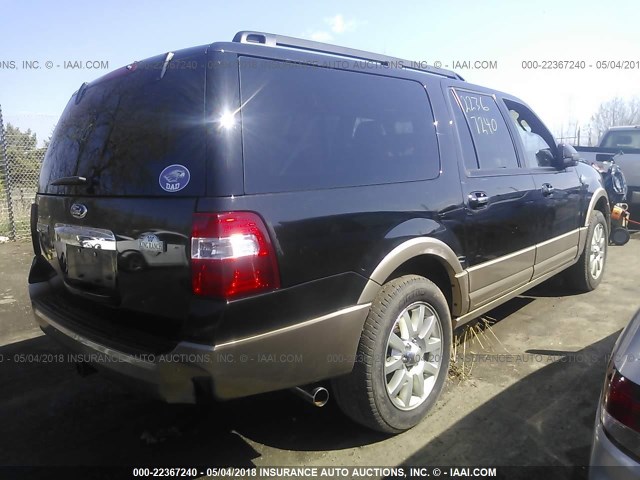 1FMJK1J5XCEF64126 - 2012 FORD EXPEDITION EL XLT/EL KING RANCH BLACK photo 4