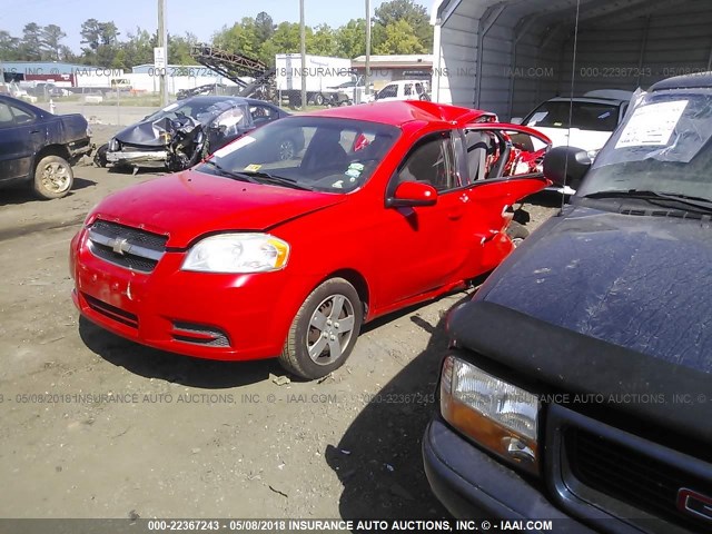 KL1TD5DE8BB128294 - 2011 CHEVROLET AVEO LS/LT 红色 照片 2