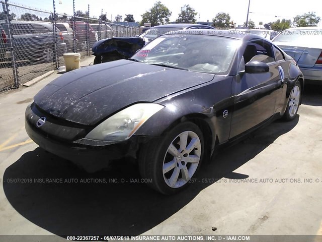 JN1AZ34D03T109170 - 2003 NISSAN 350Z COUPE BLACK photo 2