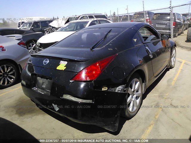 JN1AZ34D03T109170 - 2003 NISSAN 350Z COUPE BLACK photo 4