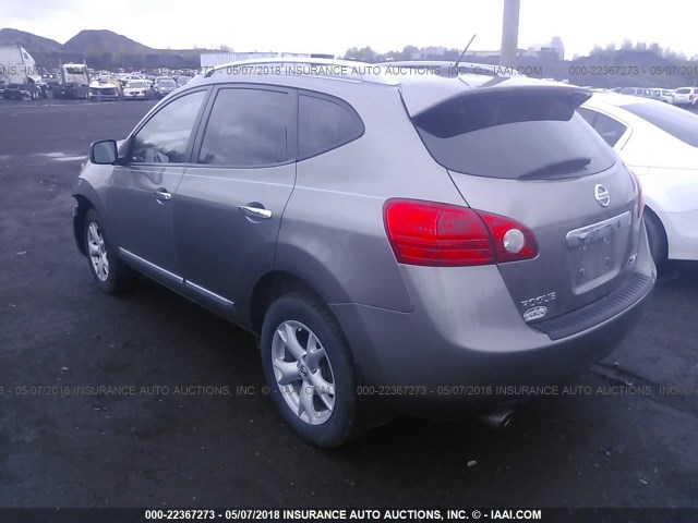 JN8AS5MV2BW684085 - 2011 NISSAN ROGUE S/SV/KROM GRAY photo 3