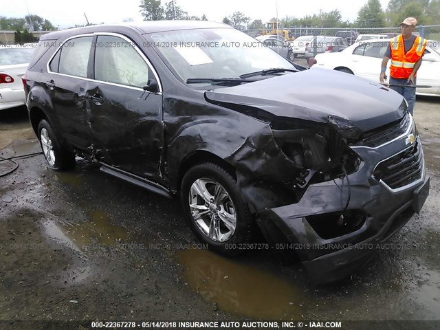 2GNALBEK4G6336258 - 2016 CHEVROLET EQUINOX LS GRAY photo 1