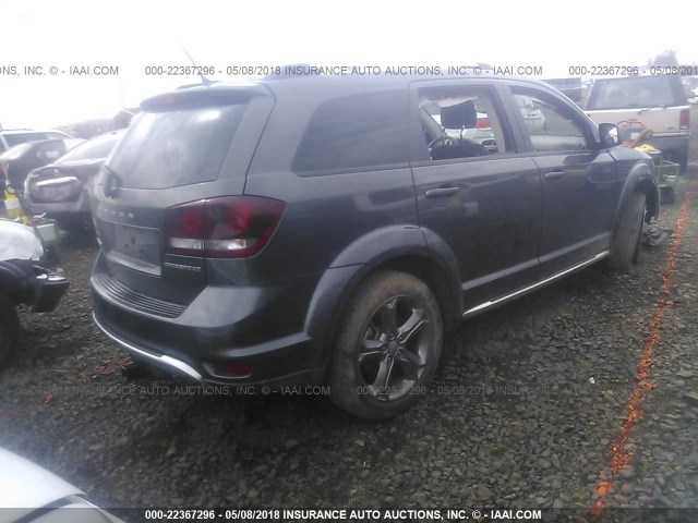 3C4PDDGG7GT108528 - 2016 DODGE JOURNEY CROSSROAD GRAY photo 4