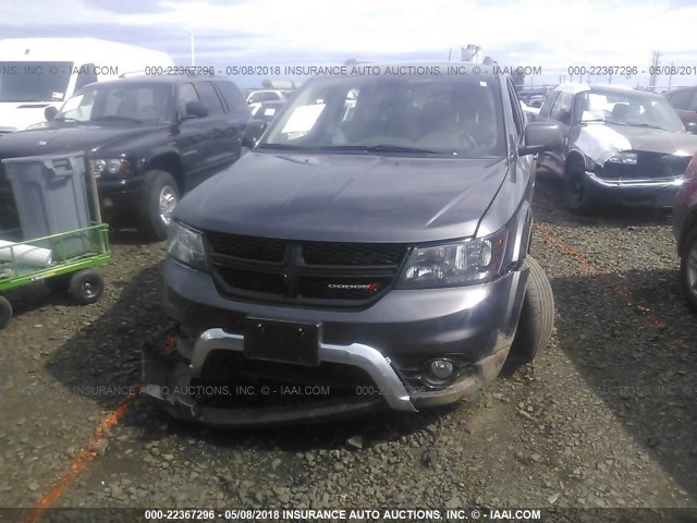 3C4PDDGG7GT108528 - 2016 DODGE JOURNEY CROSSROAD GRAY photo 6