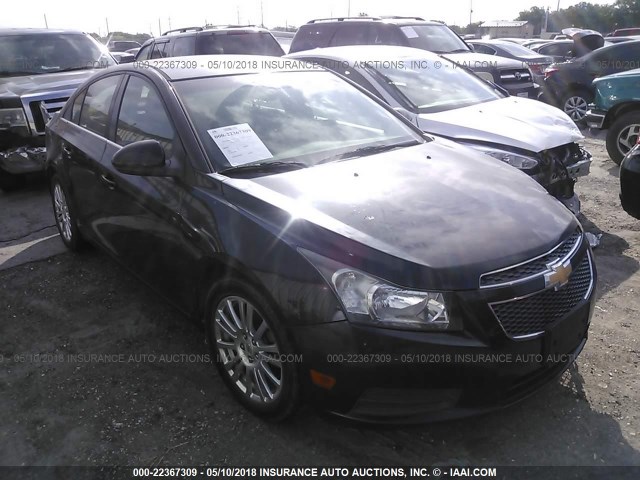 1G1PK5SC2C7115894 - 2012 CHEVROLET CRUZE ECO BLACK photo 1