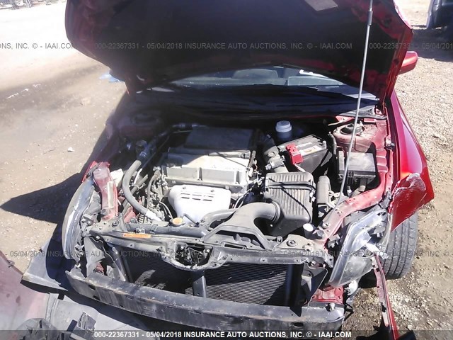 4A32B2FF3AE009061 - 2010 MITSUBISHI GALANT FE RED photo 10