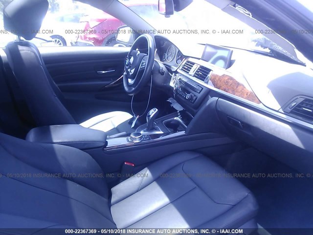 WBA3N3C59EF710720 - 2014 BMW 428 I GRAY photo 5