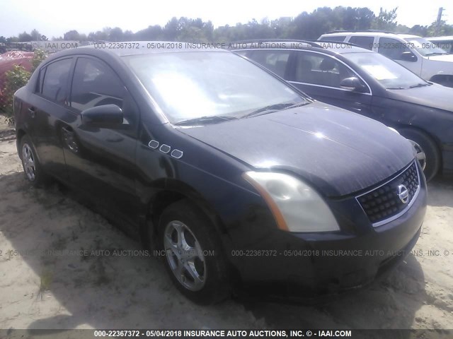 3N1AB61E78L739461 - 2008 NISSAN SENTRA 2.0/2.0S/2.0SL BLACK photo 1