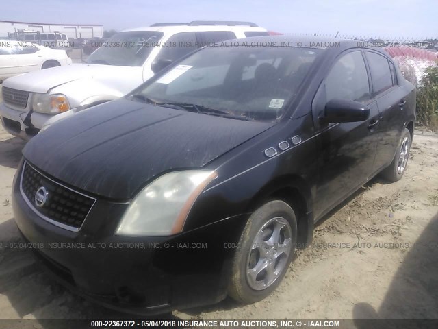 3N1AB61E78L739461 - 2008 NISSAN SENTRA 2.0/2.0S/2.0SL BLACK photo 2