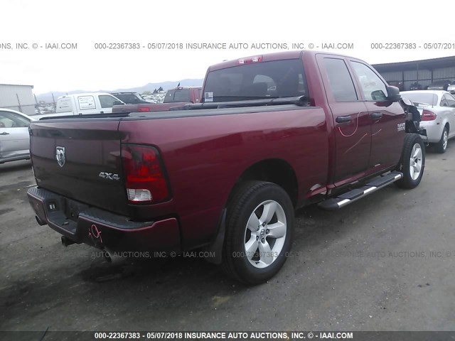1C6RR7FT9DS543159 - 2013 RAM 1500 ST RED photo 4