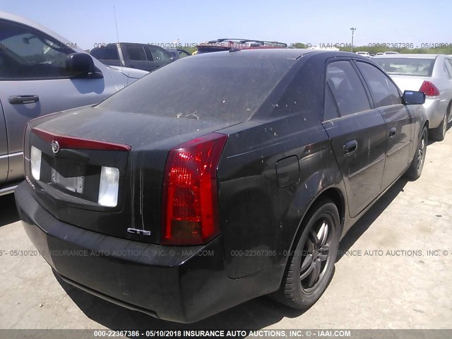 1G6DP567450204633 - 2005 CADILLAC CTS HI FEATURE V6 BLACK photo 4