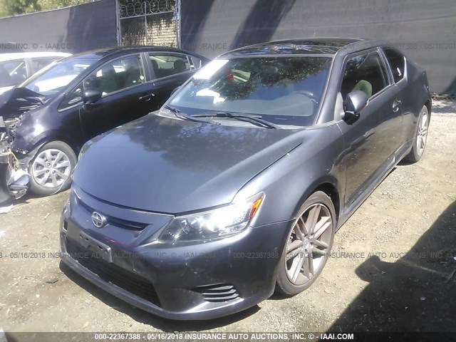 JTKJF5C77D3050058 - 2013 TOYOTA SCION TC 灰色 照片 2