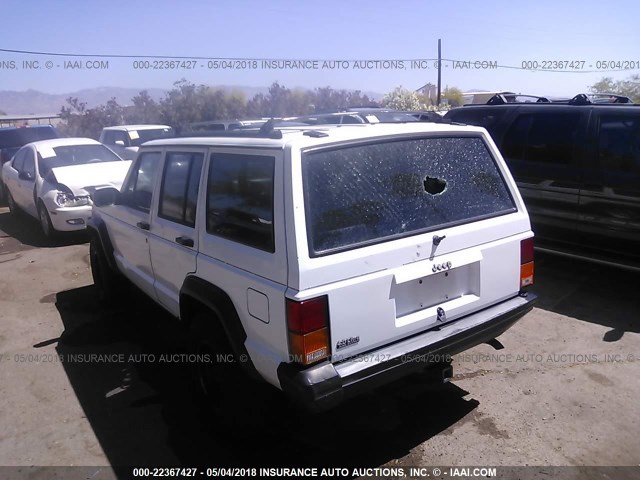 1J4FT28S0SL516339 - 1995 JEEP CHEROKEE SE WHITE photo 3