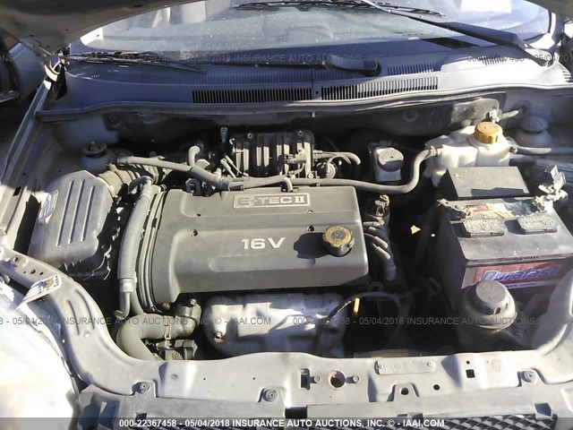 KL1TD56627B061253 - 2007 CHEVROLET AVEO LS Pewter photo 10