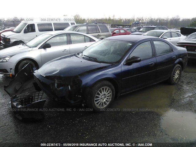 1C3EL56R46N248199 - 2006 CHRYSLER SEBRING TOURING BLUE photo 2